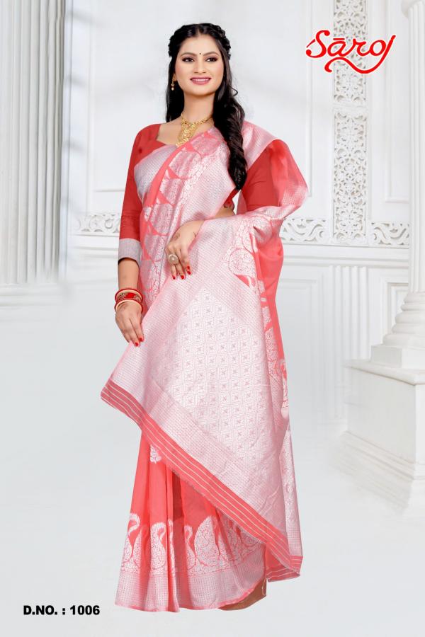 Saroj Madhuvanti Vol 1 Cotton Weaving Saree Collection